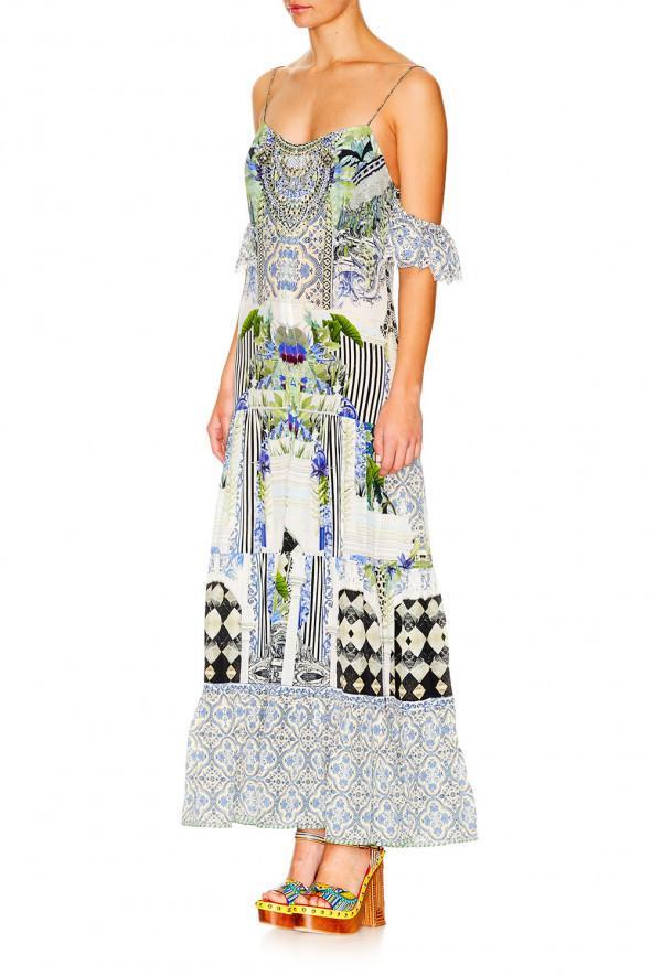 The Sweet Escape Long Button Down Tiered Dress - Image 2