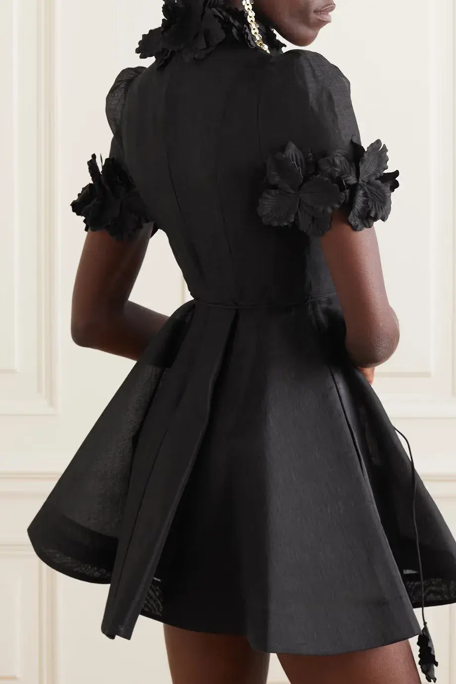 Zimmermann Luminosity Lift Off Black Flower Mini Black Size 0 / AU 8 - Image 2