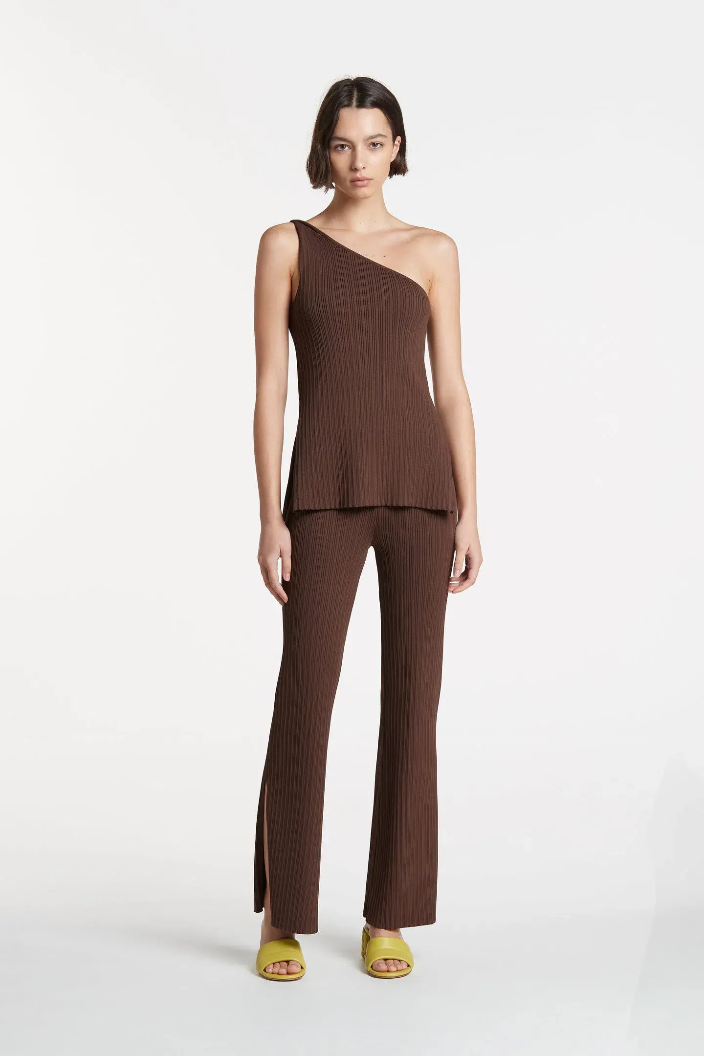  Sir The Label Sylvie Top And Pant Set Chocolate Size 8 - Image 1