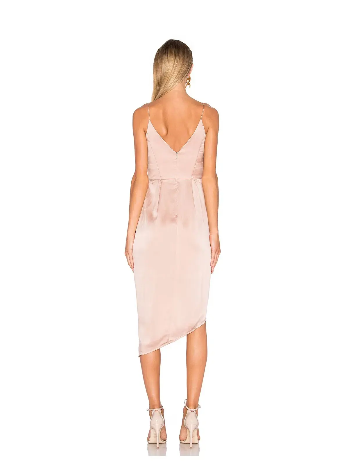Zimmermann Sueded Silk Plunge Dress Peony Size AU 10 - Image 3