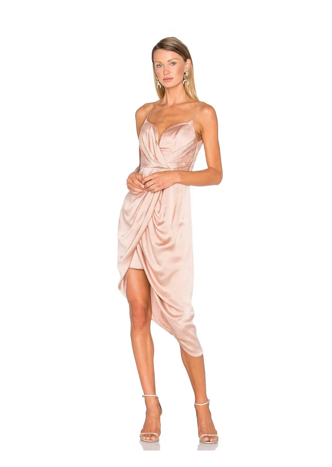 Zimmermann Sueded Silk Plunge Dress Peony Size AU 10 - Image 1