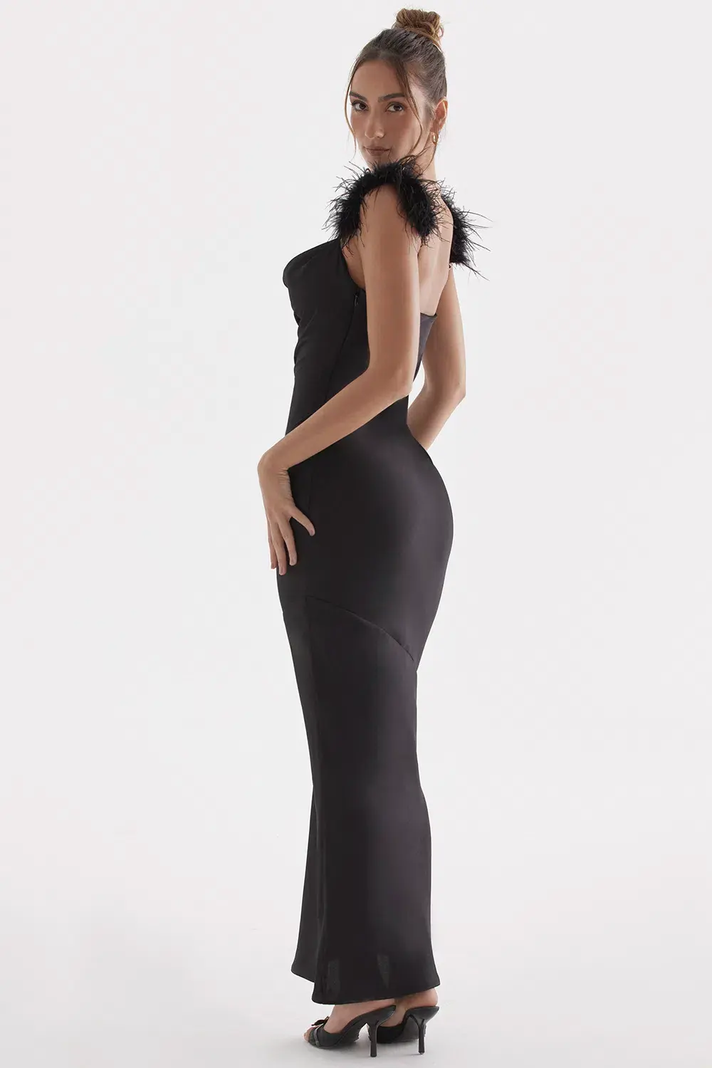 House of CB Tabitha Dress Black Size M/Au 10  for rent on The Volte - main image