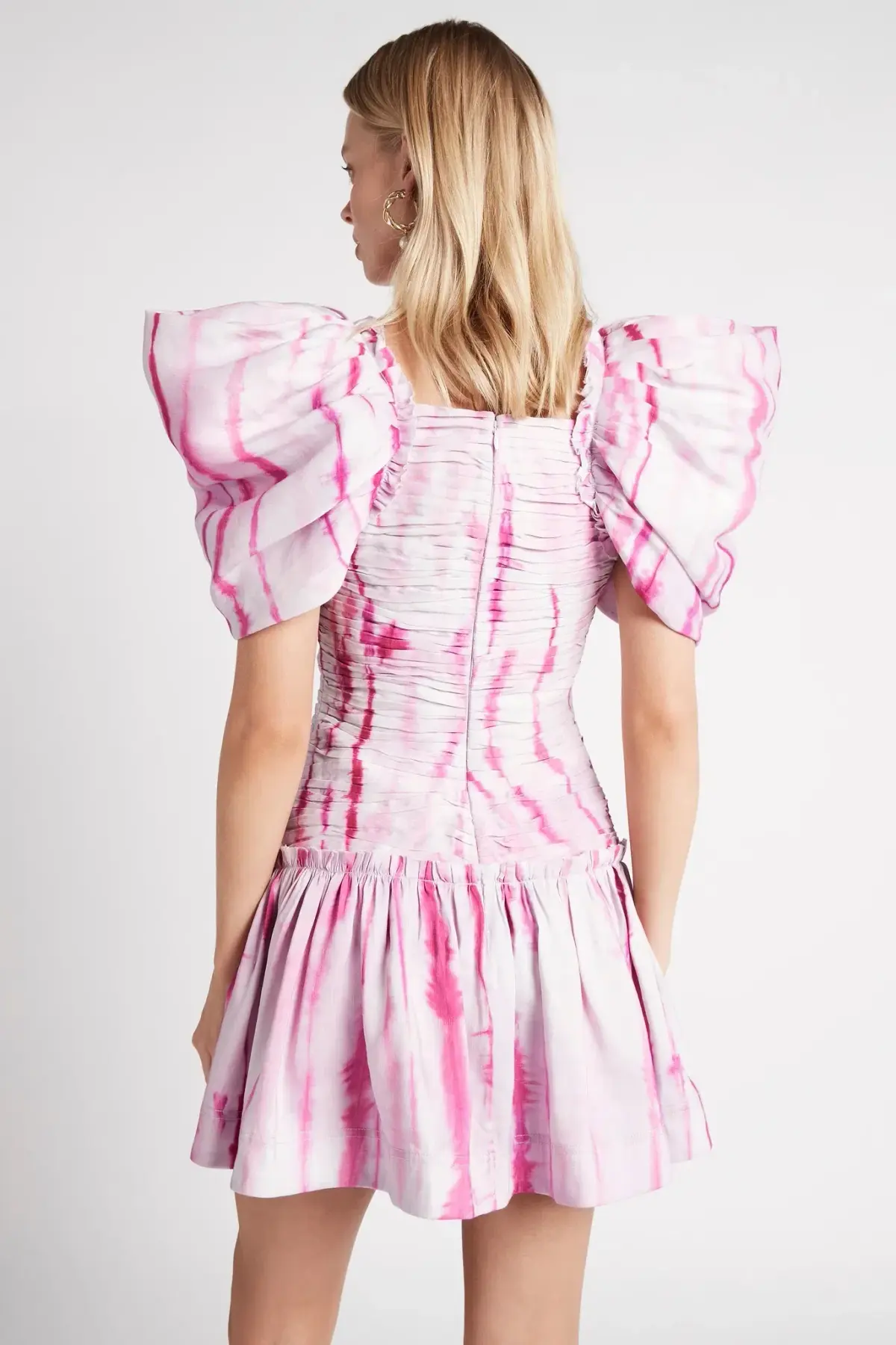 AJE Introspect Butterfly Mini Dress Ripple Tie Dye Size 10  - Image 3