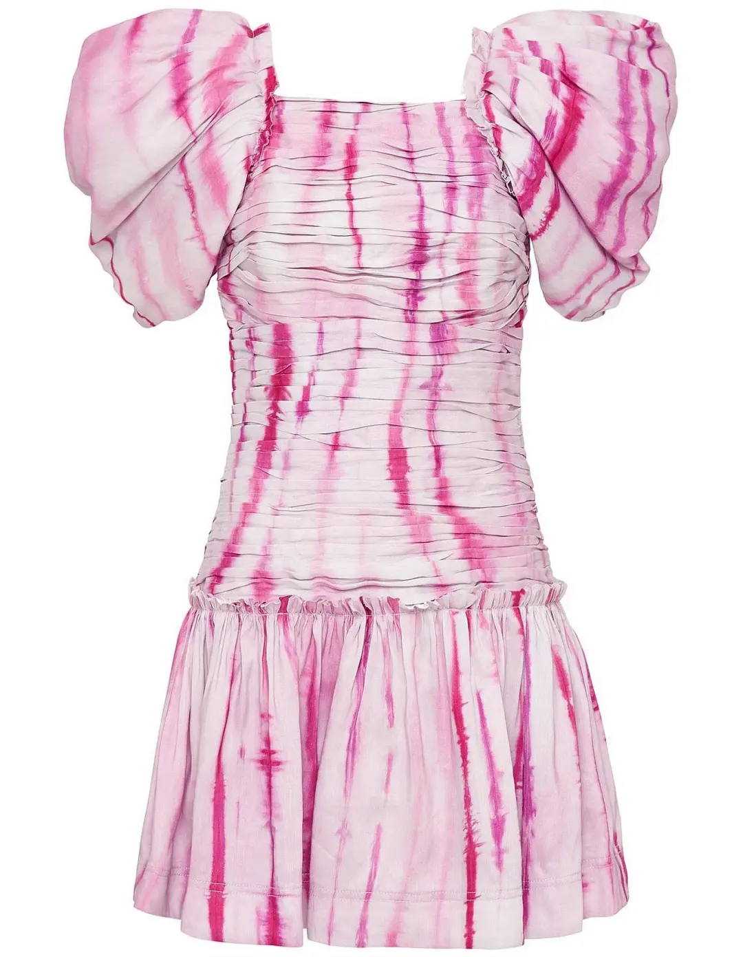 AJE Introspect Butterfly Mini Dress Ripple Tie Dye Size 10  for rent on The Volte - main image