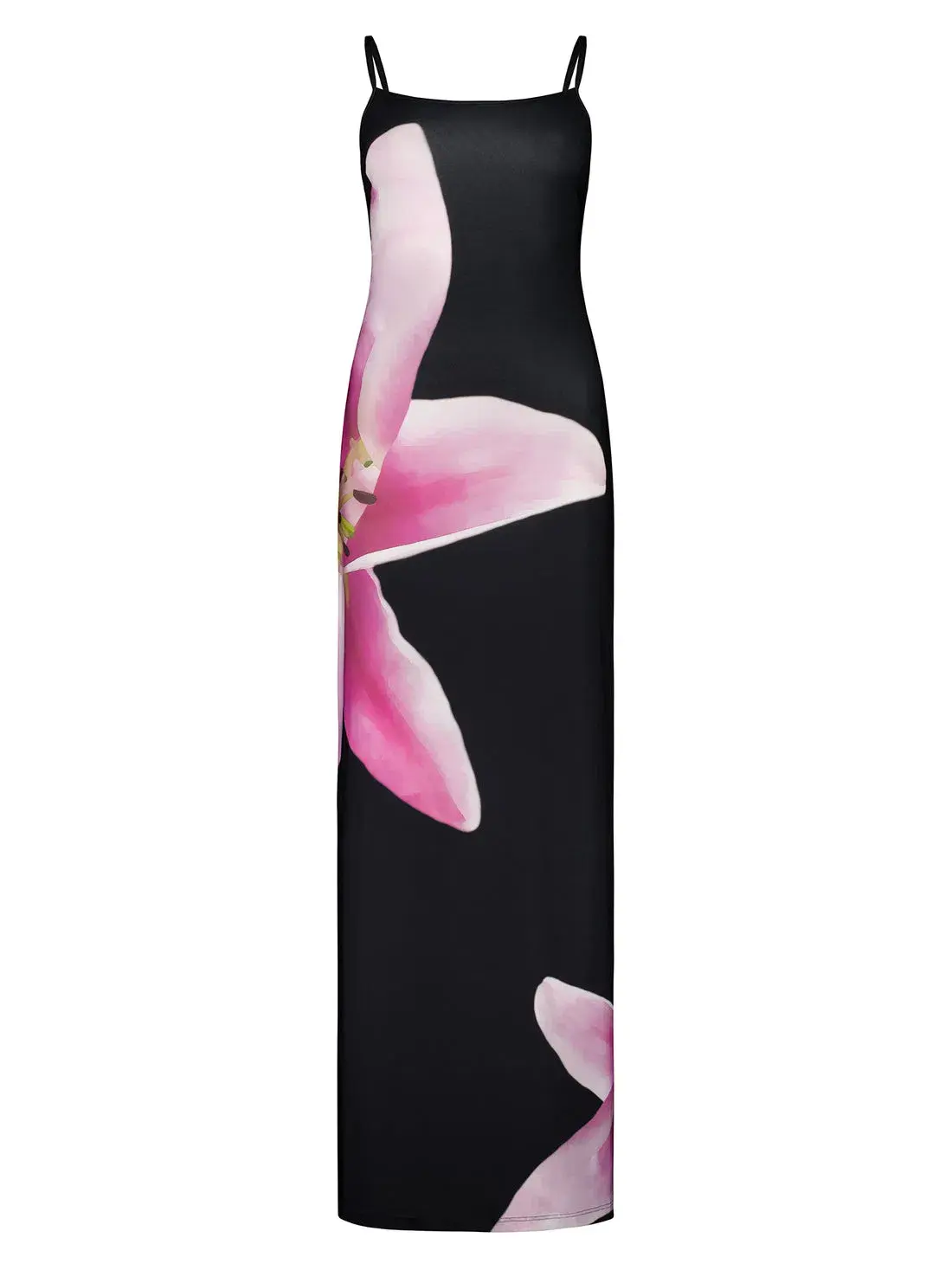 With Harper Lu Lily Dress Black/Pink Floral Size Medium/Au 10  - Image 3