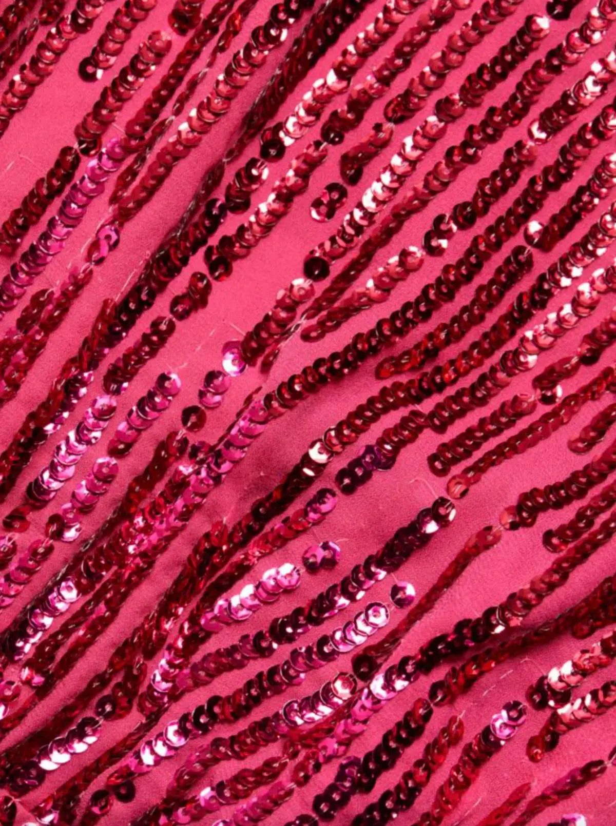 Rixo London Lara Sequined Mini Dress Hot Pink Size 10 - Image 5