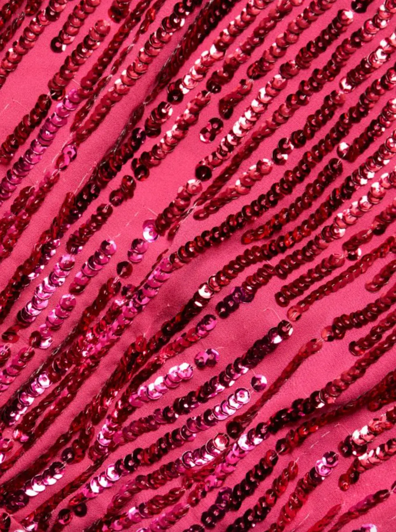 Rixo London Lara Sequined Mini Dress Hot Pink Size 10 - Image 5