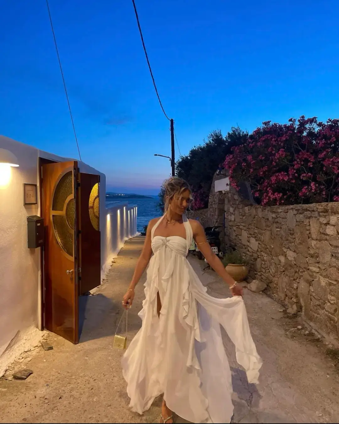 Nana Jacqueline Mariah Dress White Size 8  for rent on The Volte - main image