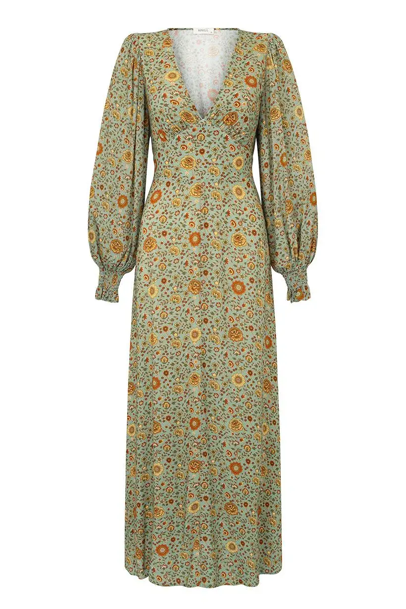 Spell Lady Untamed Gown Floral Size 8 for rent on The Volte - main image