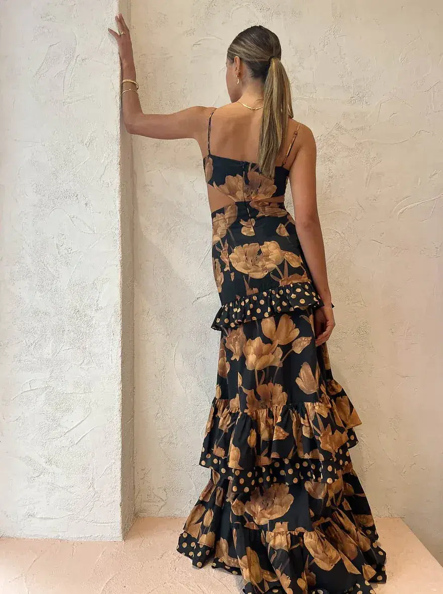 Sonya Moda Valentina Gown Floral Size 8 - Image 2