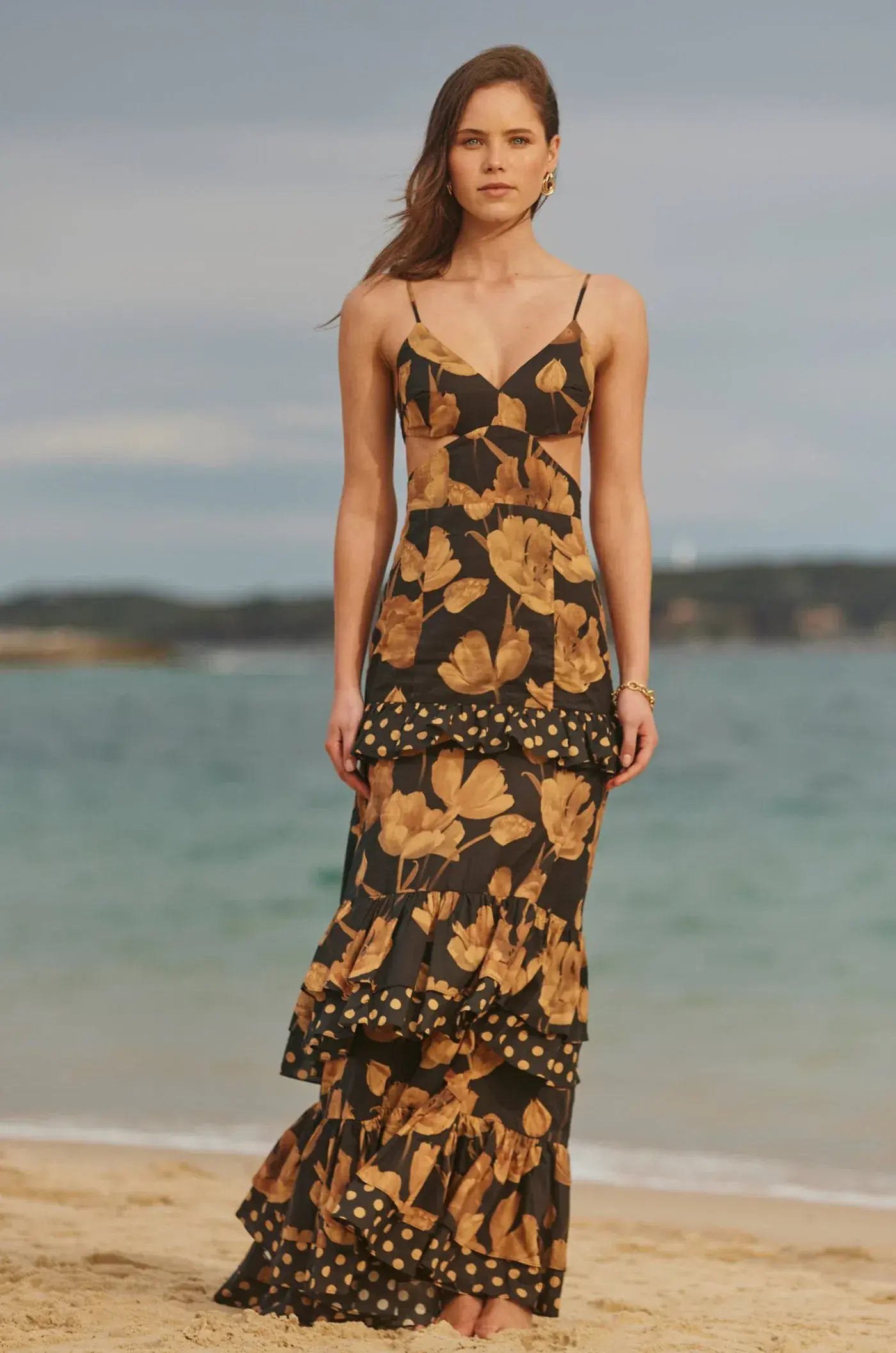 Sonya Moda Valentina Gown Floral Size 8 - Image 3