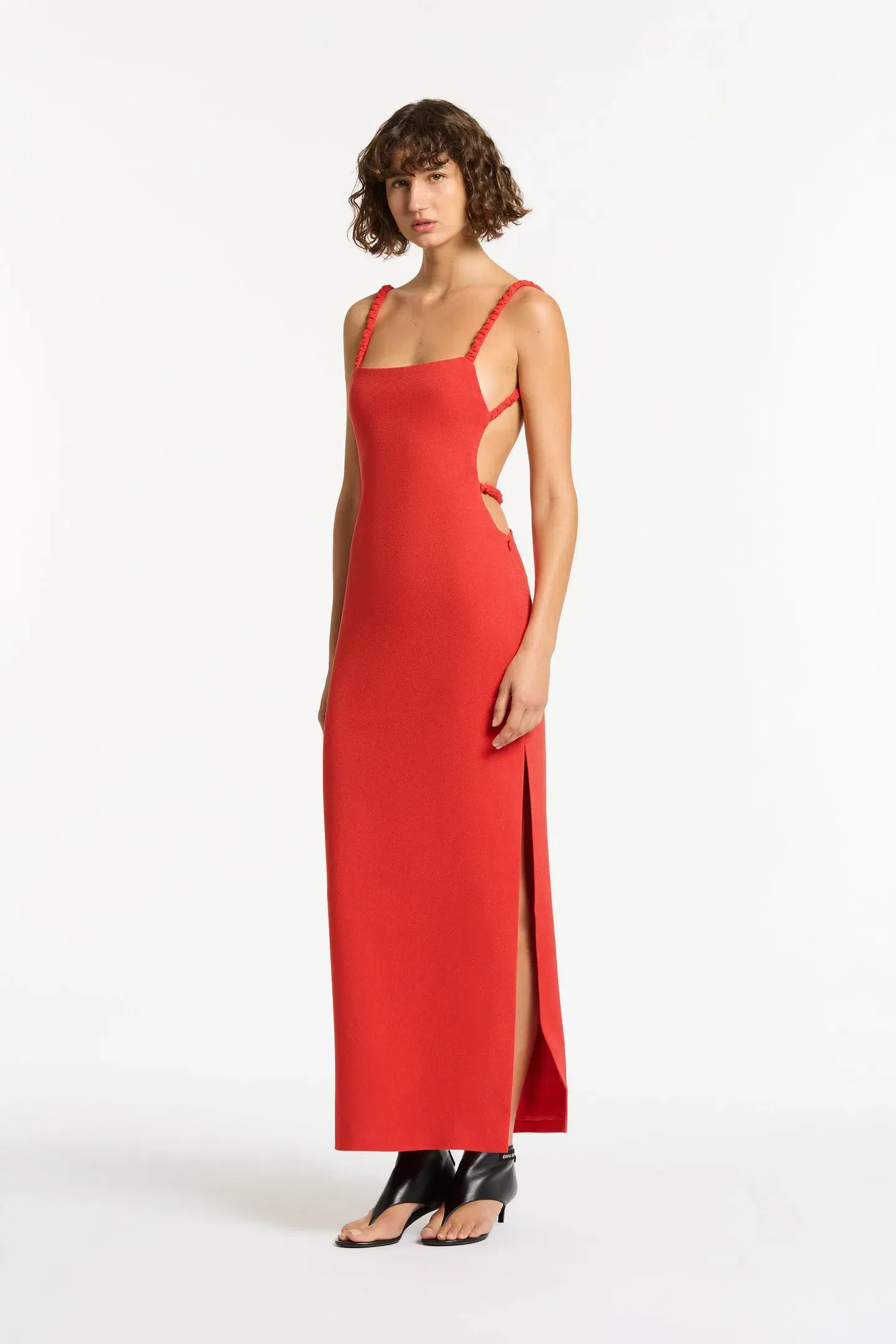 Sir the Label Spoerri Backless Gown In Red Size 6 - Image 1