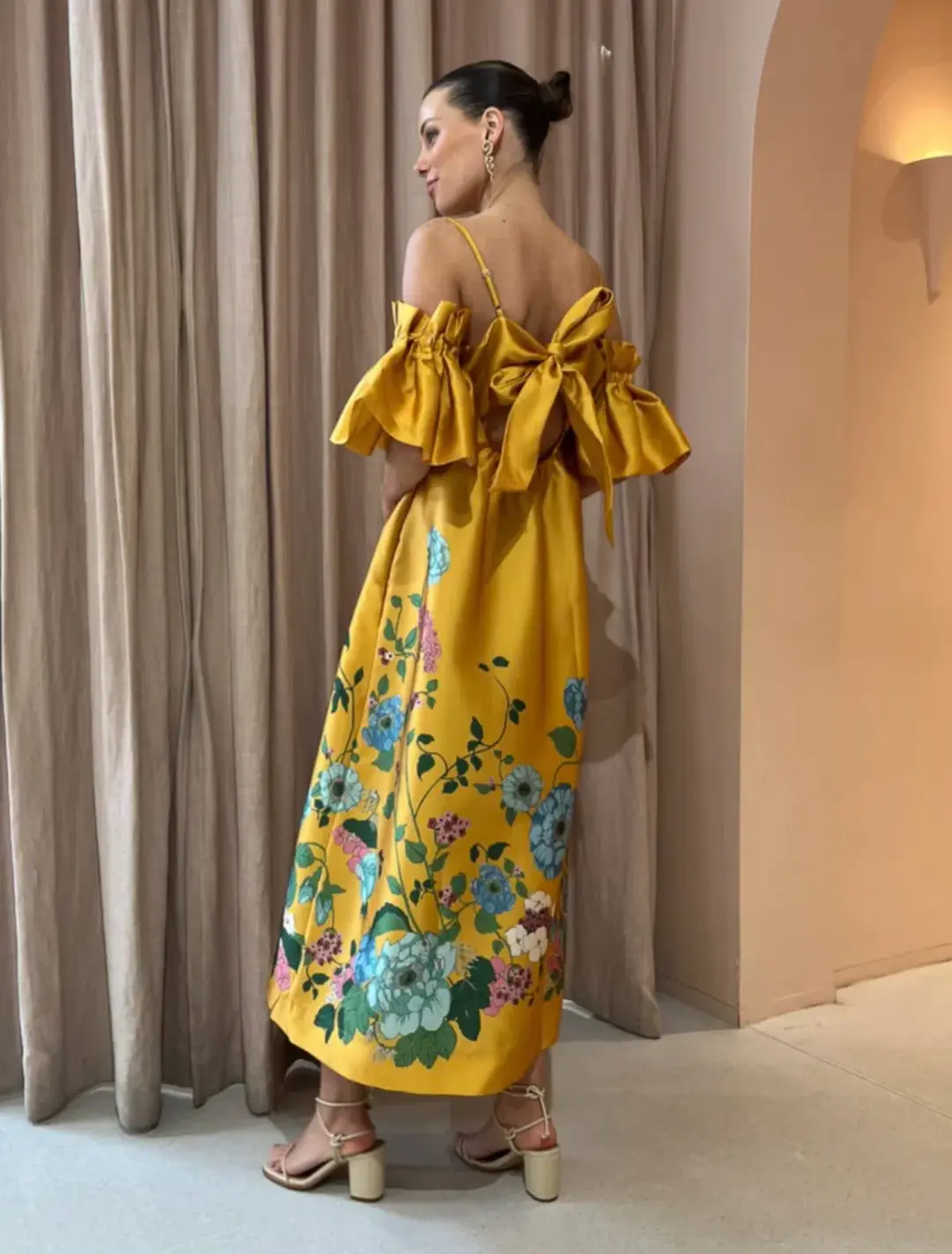 Alemais Dana Midi Dress Marigold Size 10 for rent on The Volte - main image