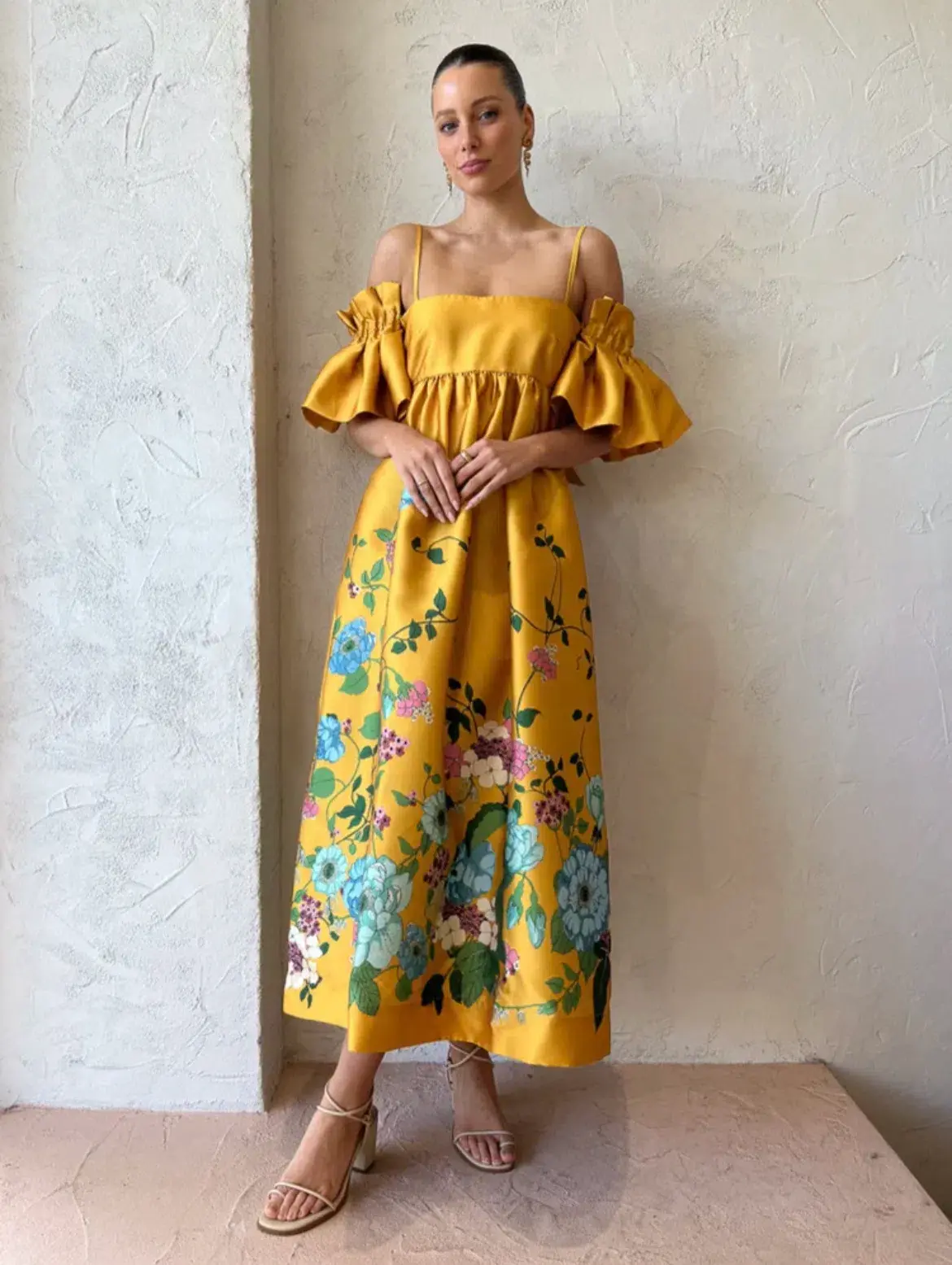Alemais Dana Midi Dress Marigold Size 10 - Image 1