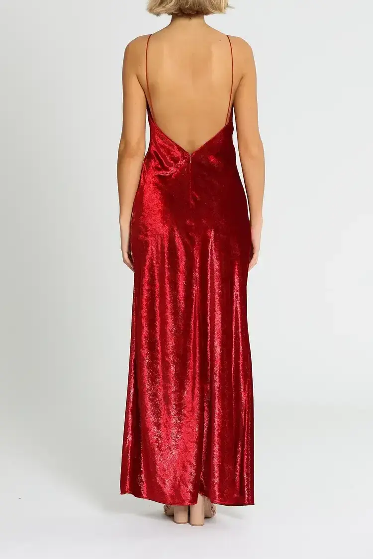 Camilla and Marc Mickey Slip Dress Red Size 6 - Image 3