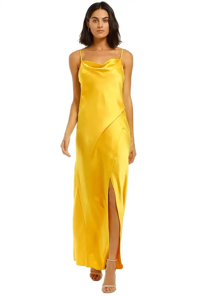 Camilla and Marc Aubrey Slip Dress Sunburst Yellow Size 8 for rent on The Volte - main image
