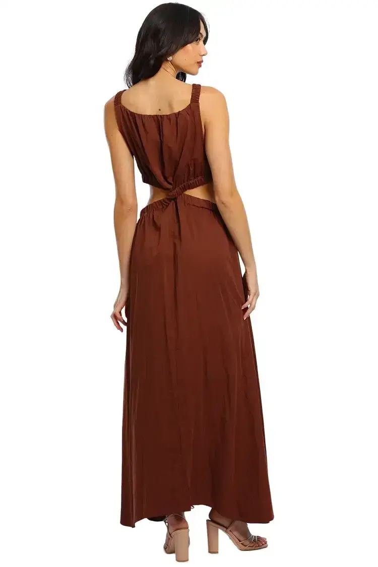 Camilla and Marc Coppola Maxi Dress Brown Size 10 for rent on The Volte - main image