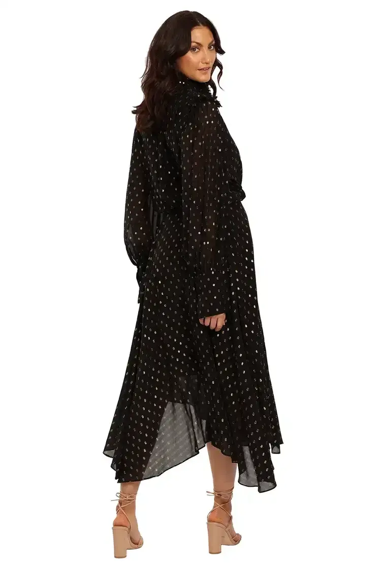 Camilla and Marc Jasmeen Dress Black and Gold Size 6 - Image 3