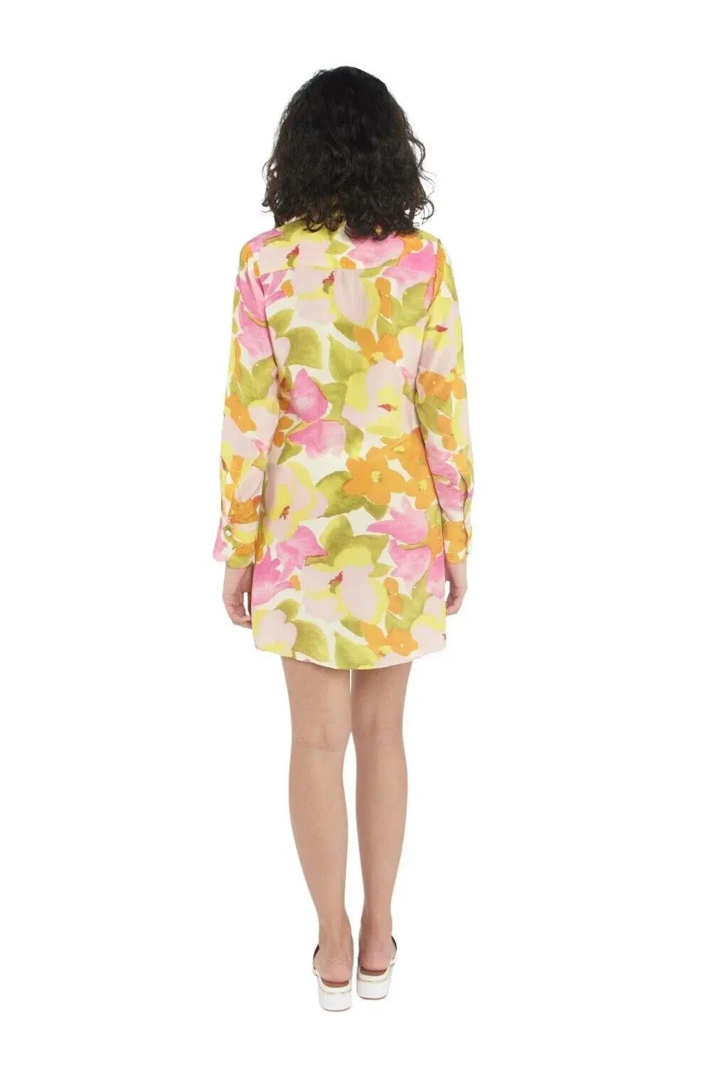With Jean Kelly Shirt Dress Multi Print Size 12 - Image 2