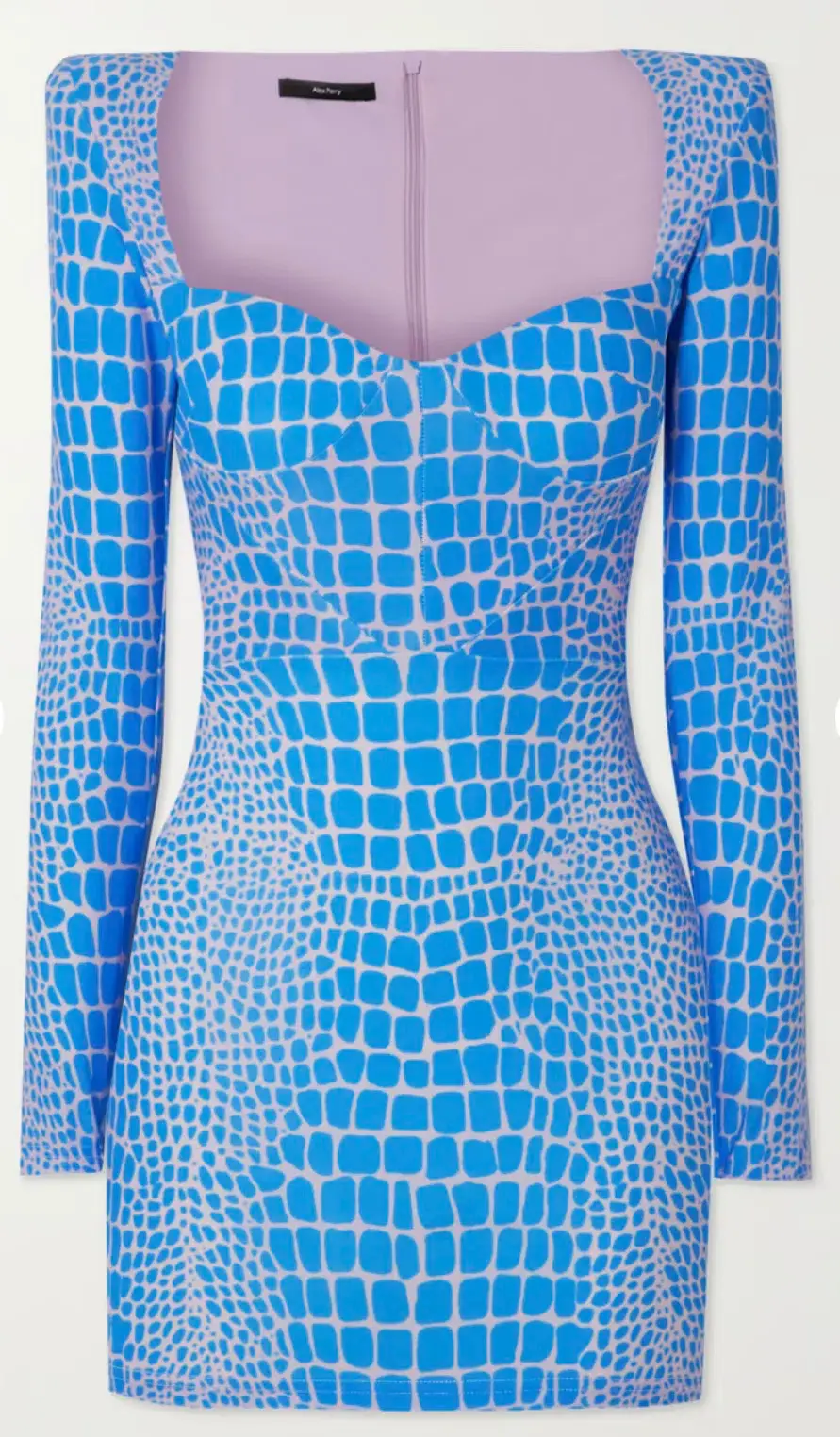 Alex Perry Neon Jersey Mini Dress Blue Size AU 6 for rent on The Volte - main image