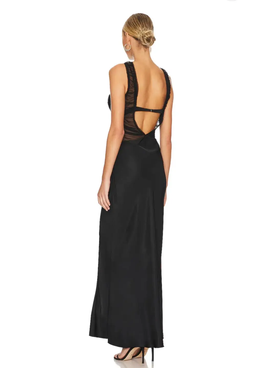 Bec & Bridge Naomi Split Maxi Dress Black Size AU 6 for rent on The Volte - main image