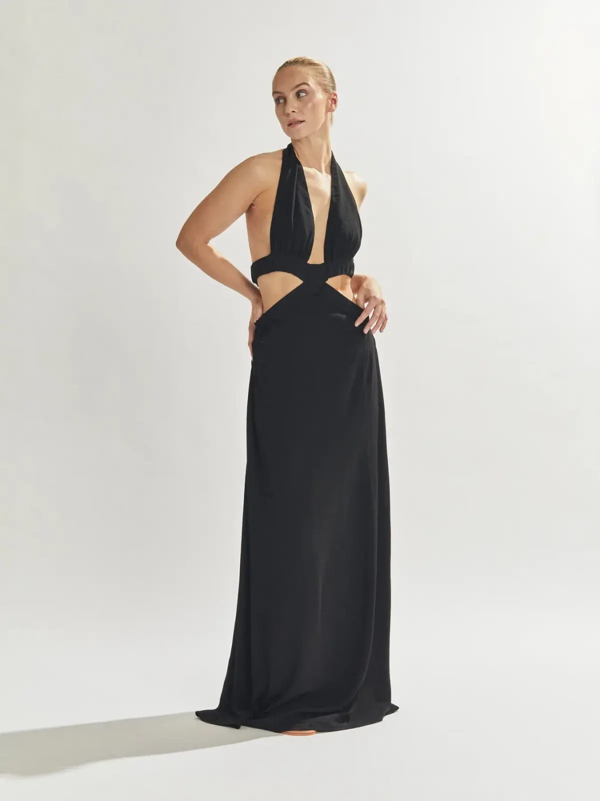 One Mile the Label Jeska Maxi Dress Black Size AU 10 - Image 1