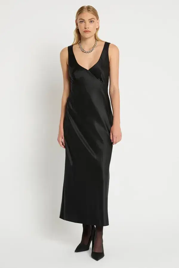 Sass & Bide Escaped Love Silk Dress Black Size AU 10 - Image 1