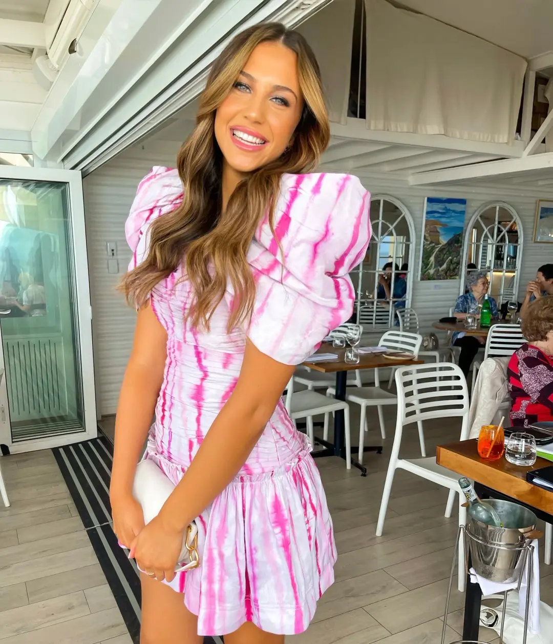 Aje Introspect Butterfly Mini Pink Size AU 8 for rent on The Volte - main image