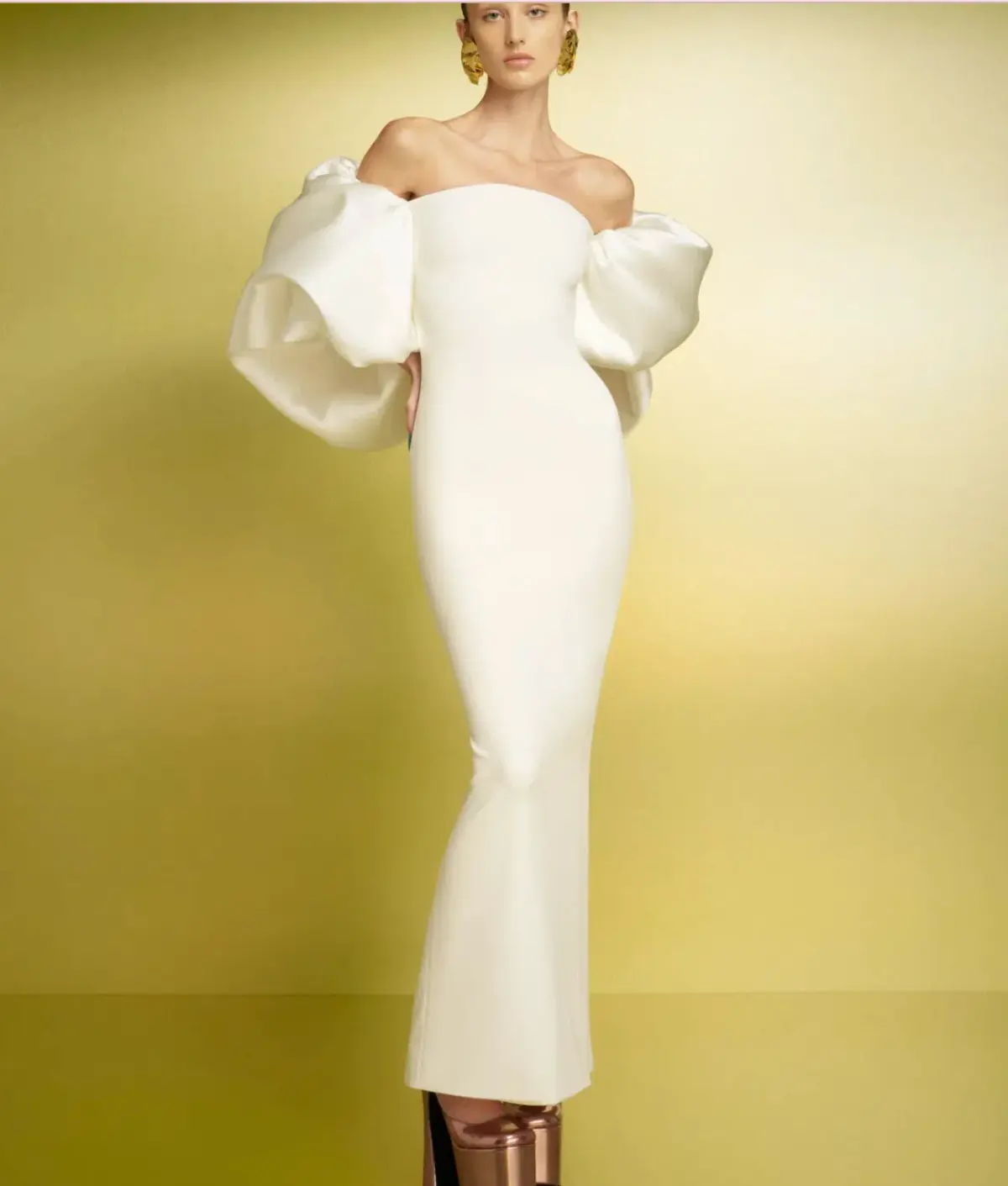Solace London Pia Maxi Dress in Cream Size 10 - Image 5
