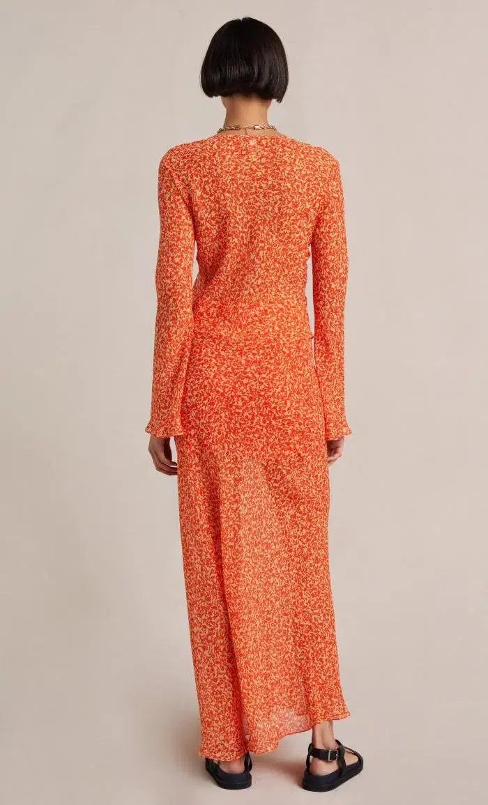 Bec & Bridge Cheri Long Sleeve Top in Orange Size 16 - Image 3