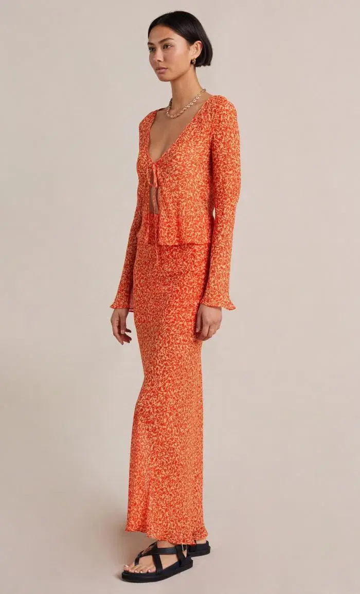 Bec & Bridge Cheri Long Sleeve Top in Orange Size 16 for rent on The Volte - main image