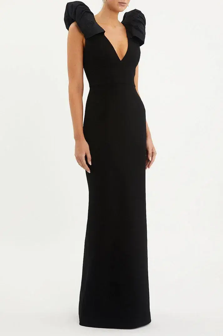 Rebecca Vallance Katie Gown Black Size 8  - Image 1