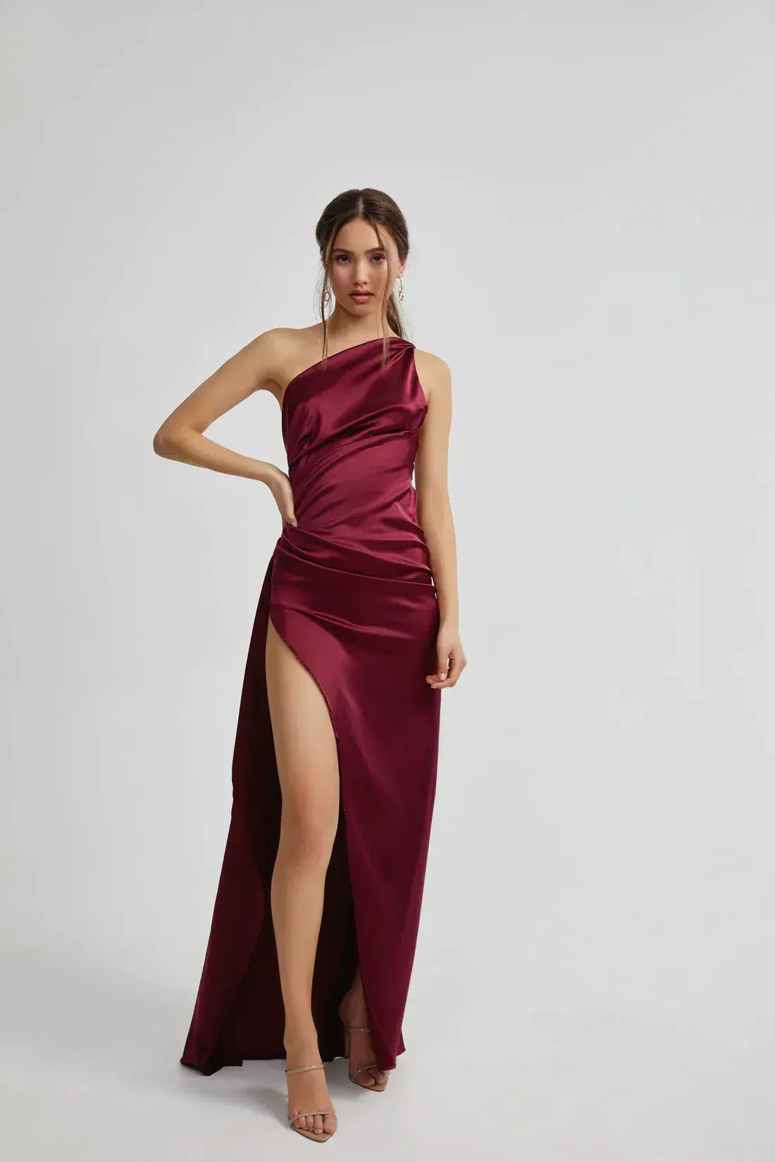 Lexi Samira Dress Burgundy Size 8 - Image 1