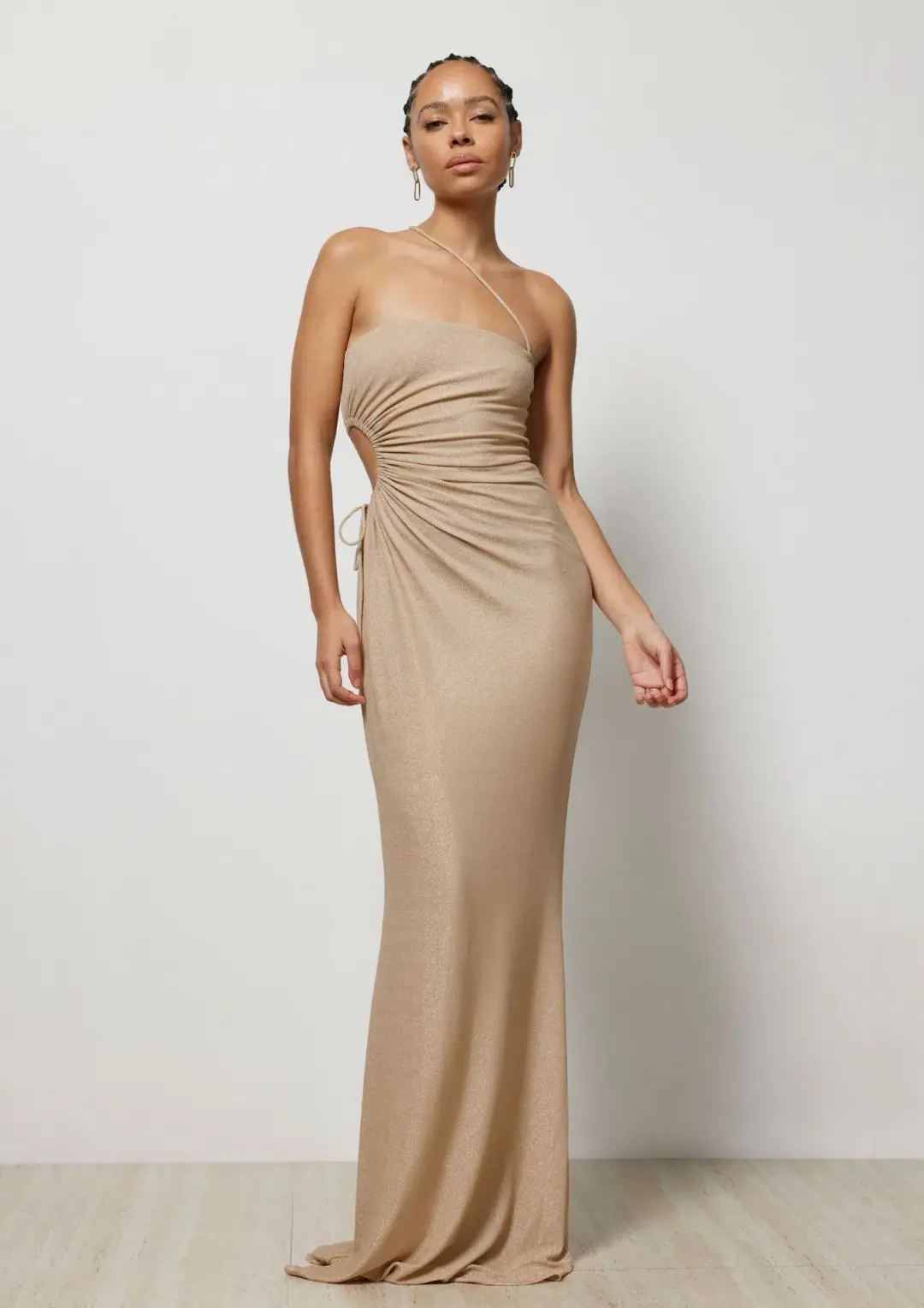 Lexi Juno Dress Gold Size 12  for rent on The Volte - main image