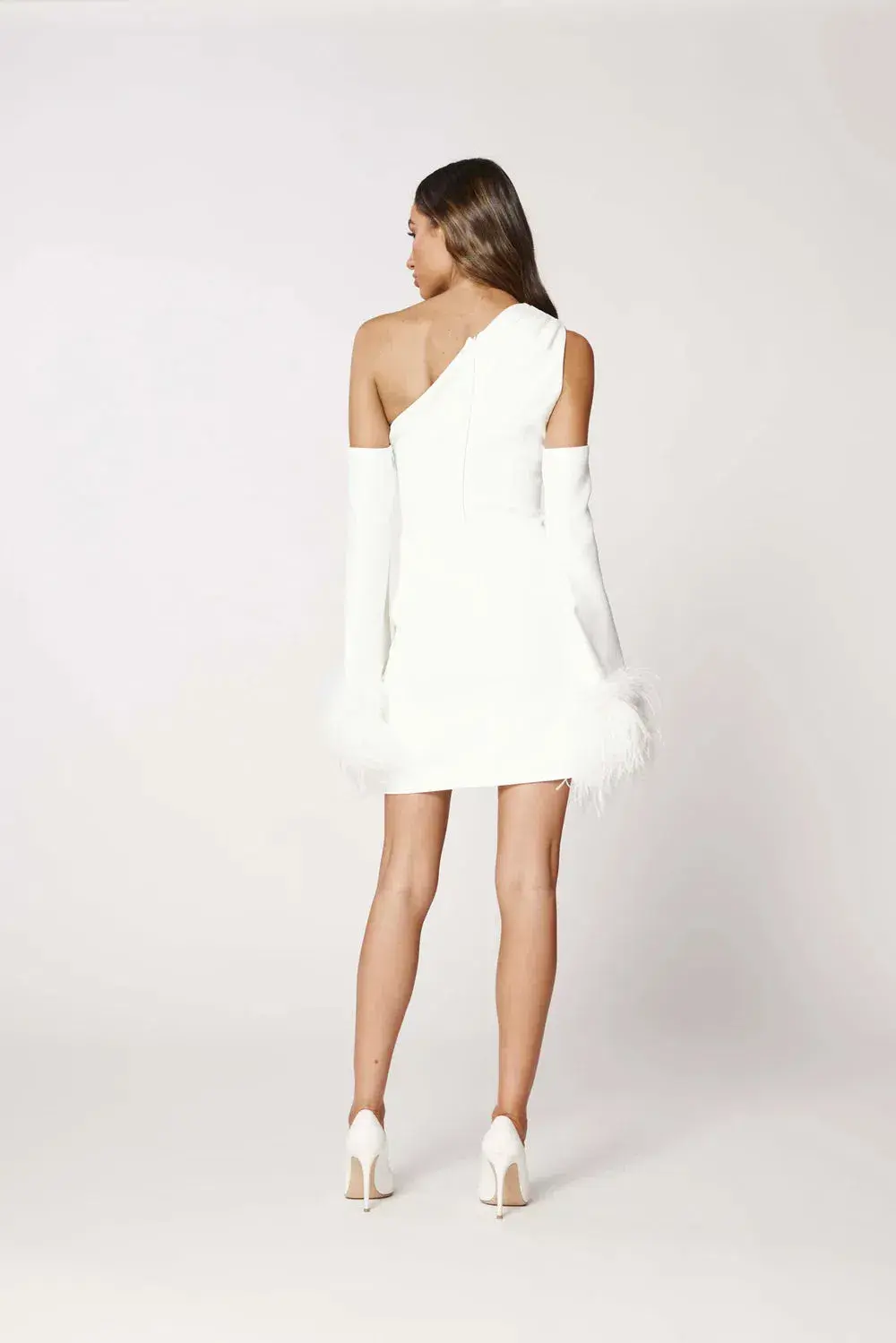 Bianca and Bridgett Dezi Mini Dress White Size 8  for rent on The Volte - main image