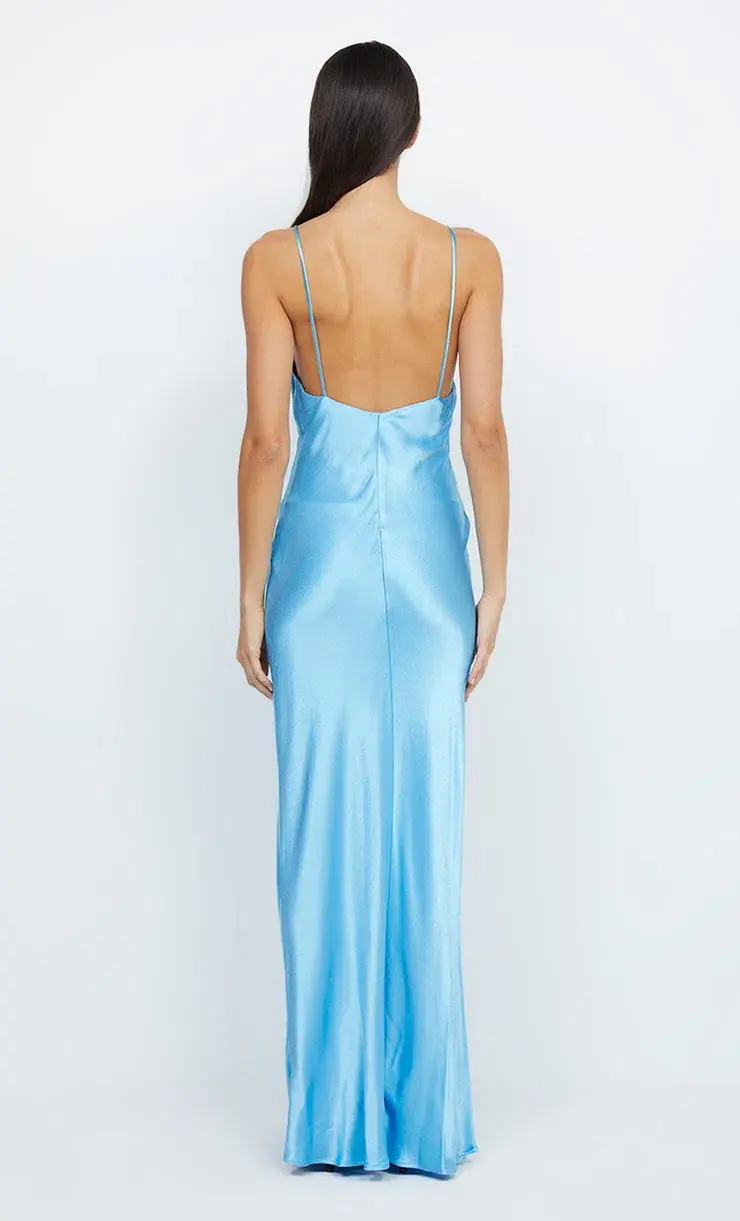 Bec & Bridge Lorelai V Maxi Dress Topaz Blue Size 10 - Image 2