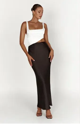 MESHKI Gianna Two Toned Maxi Dress Size M/Au 10 for rent on The Volte - main image