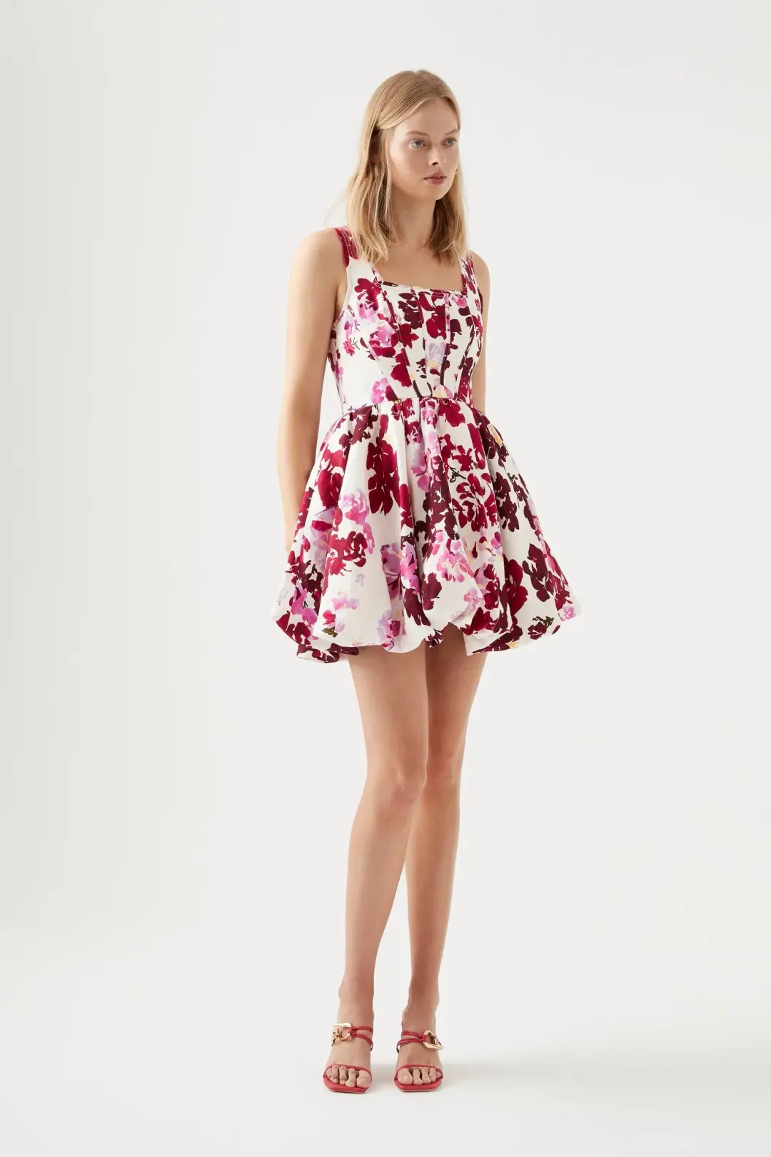 Aje Suzette Mini Dress Roses of Provence Print Floral Size 8 for rent on The Volte - main image