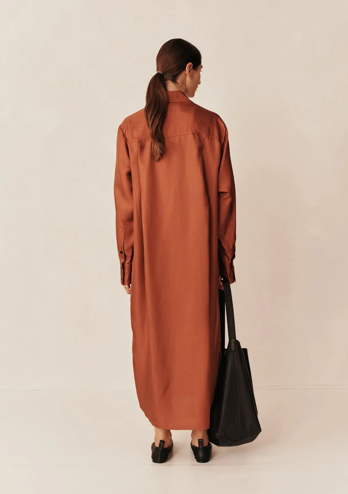 Esse Studios Classico Shirt Dress Orange Size 12 - Image 2