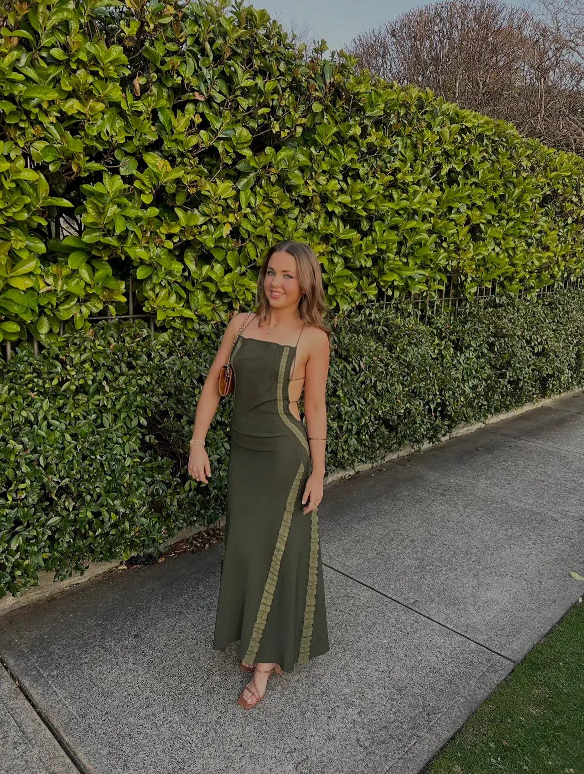 Jacquemus Maille Slip Maxi Dress Green Size 8 - Image 4