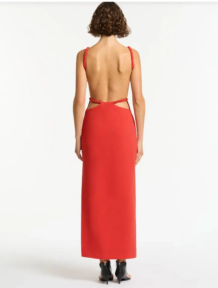 Sir the Label Spoerri Backless Gown Red Size 8  - Image 4