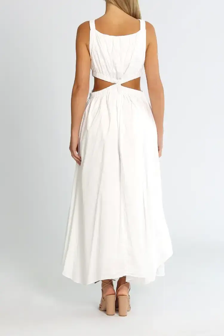 Camilla and Marc Coppola Maxi Dress White White Size AU 10 for rent on The Volte - main image