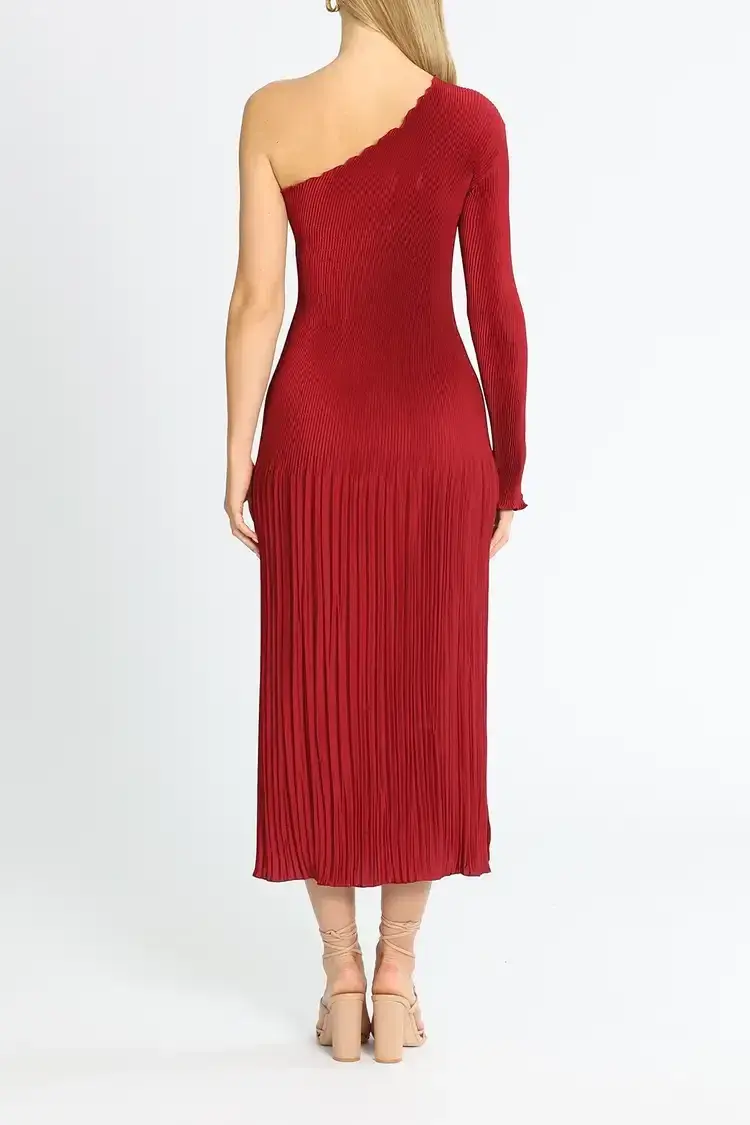 L'Idee Soiree Gigi Gown Sleeved Ruby Red Size 12 - Image 3