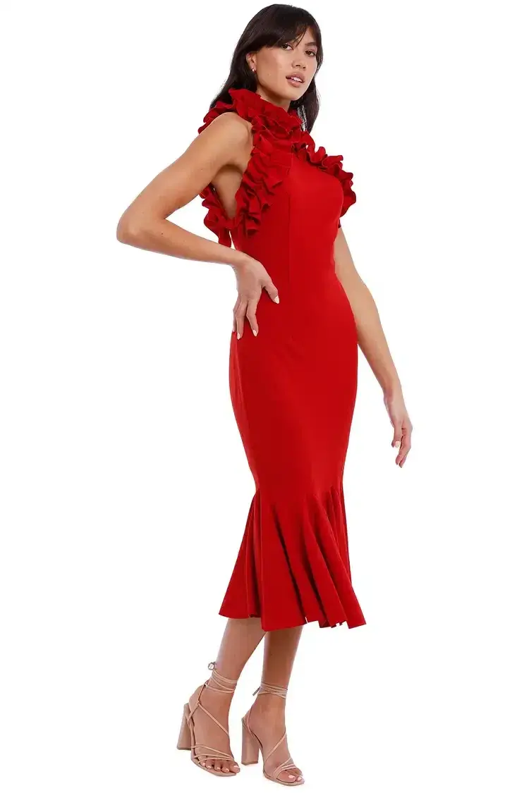 Elliatt Composure Dress Scarlet Red Size AU 12 for rent on The Volte - main image