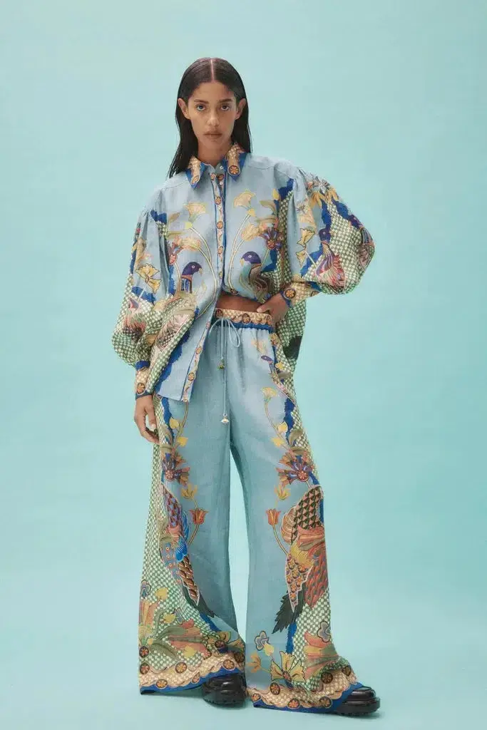 Alemais Gilly Top & Pants Set Multi Size AU 12 - Image 1