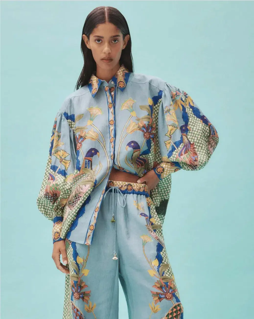 Alemais Gilly Top & Pants Set Multi Size AU 12 - Image 2