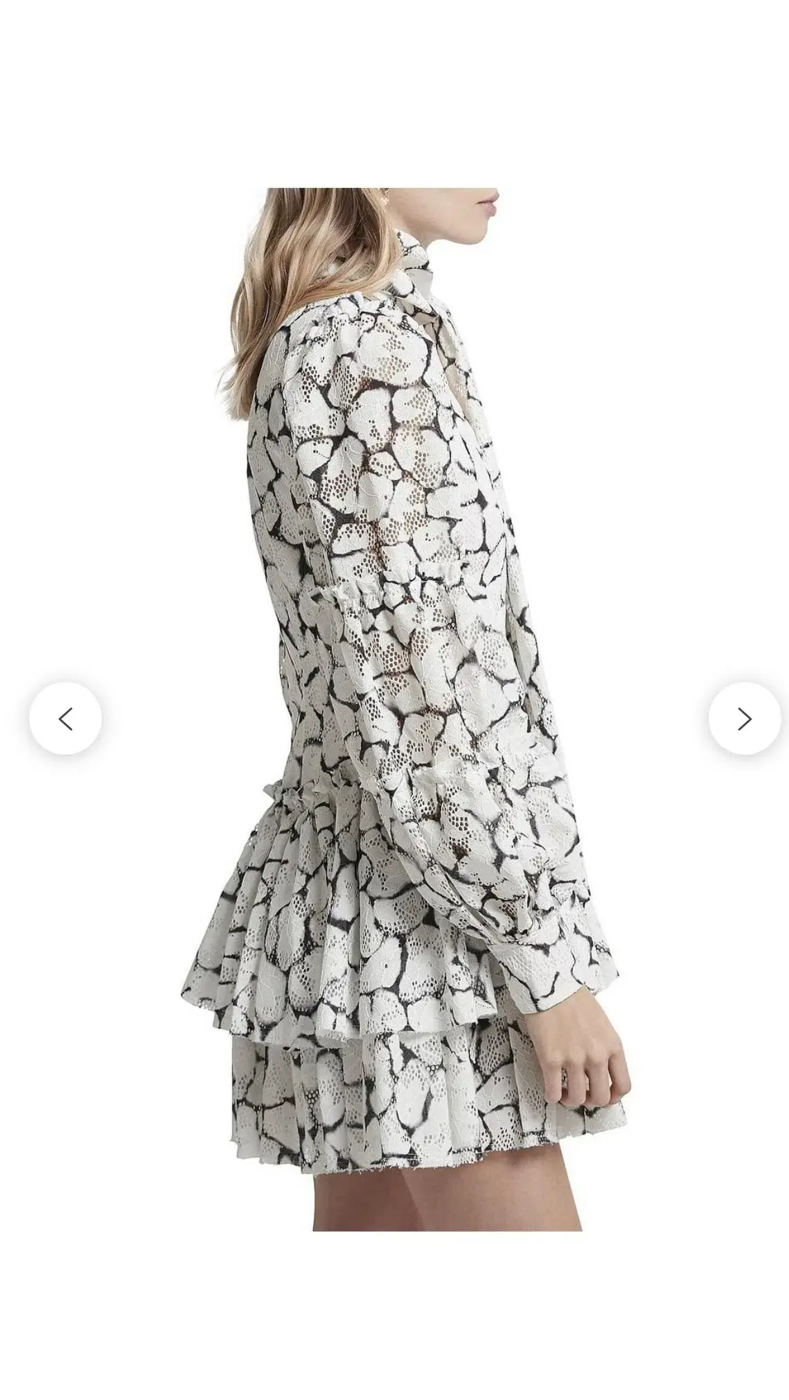 Aje Rebellion Lace Mini Dress Print Size 6 - Image 4
