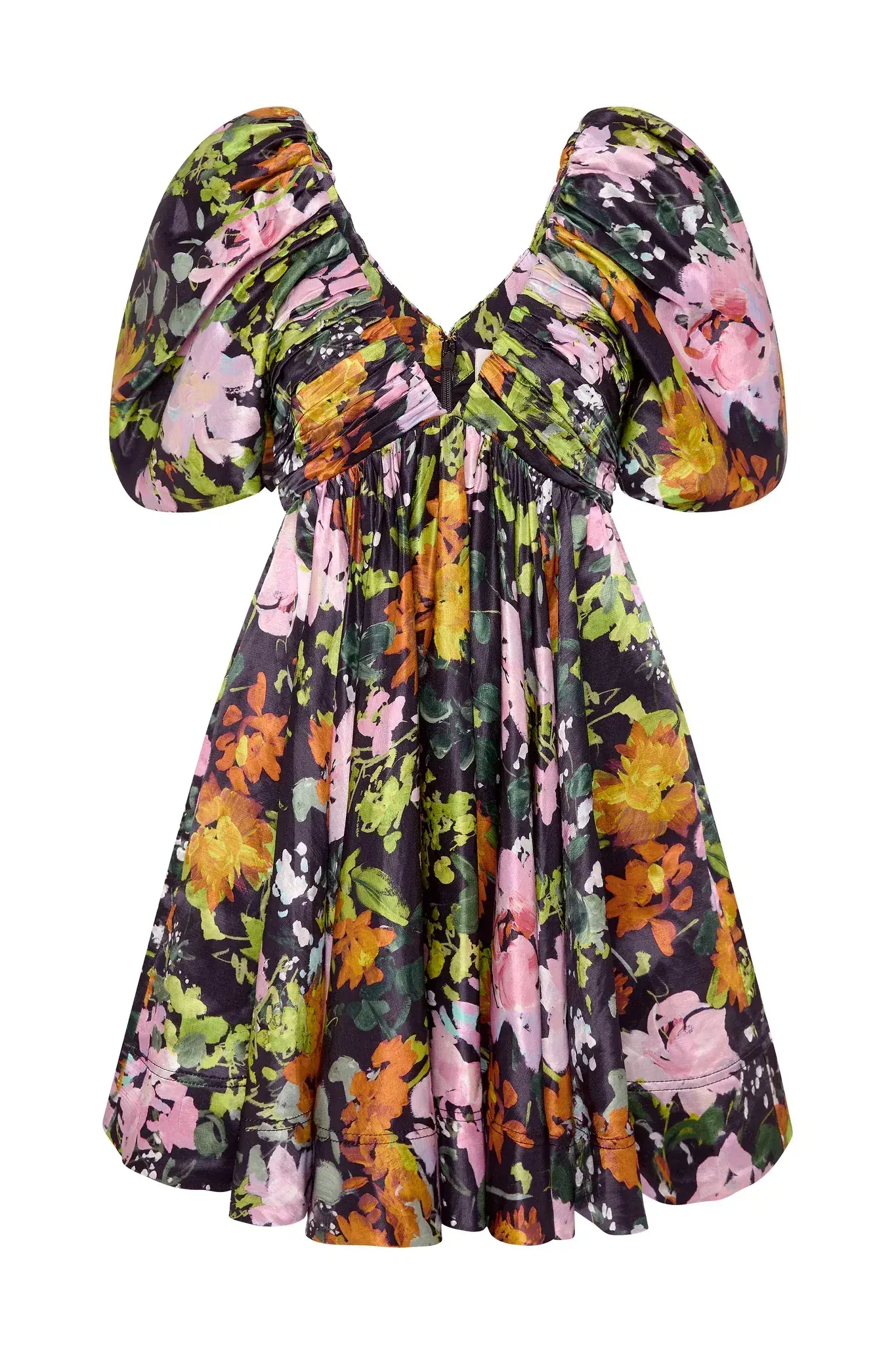 Aje - Gabrielle Plunge Mini Dress Floral - Size 12 - Image 5
