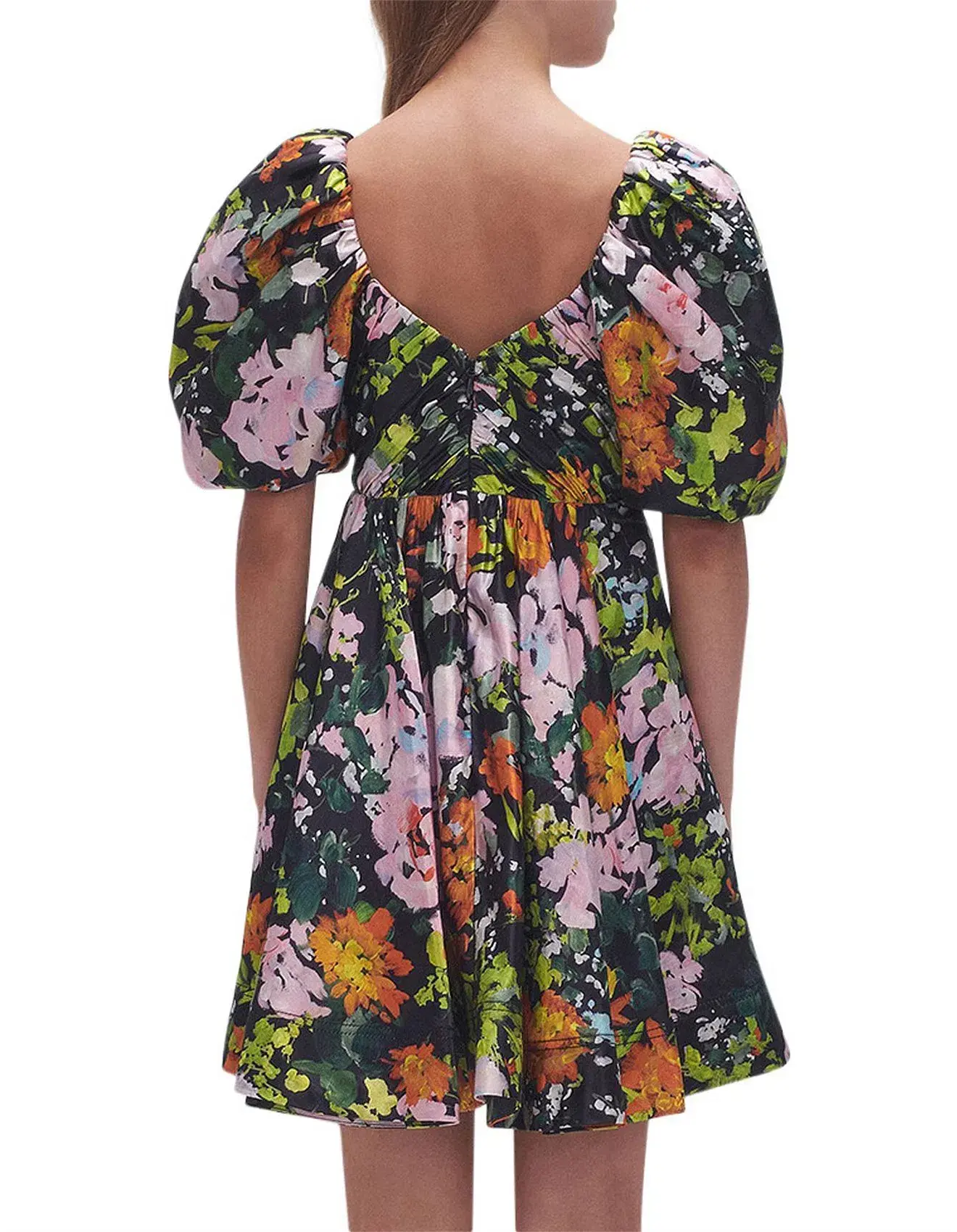 Aje - Gabrielle Plunge Mini Dress Floral - Size 12 - Image 4