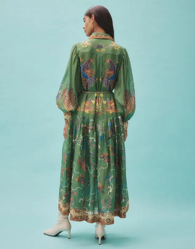 Alemais - Birdie Shirtdress in Jade - Size 8 (Fits 8 - 12) - Image 3